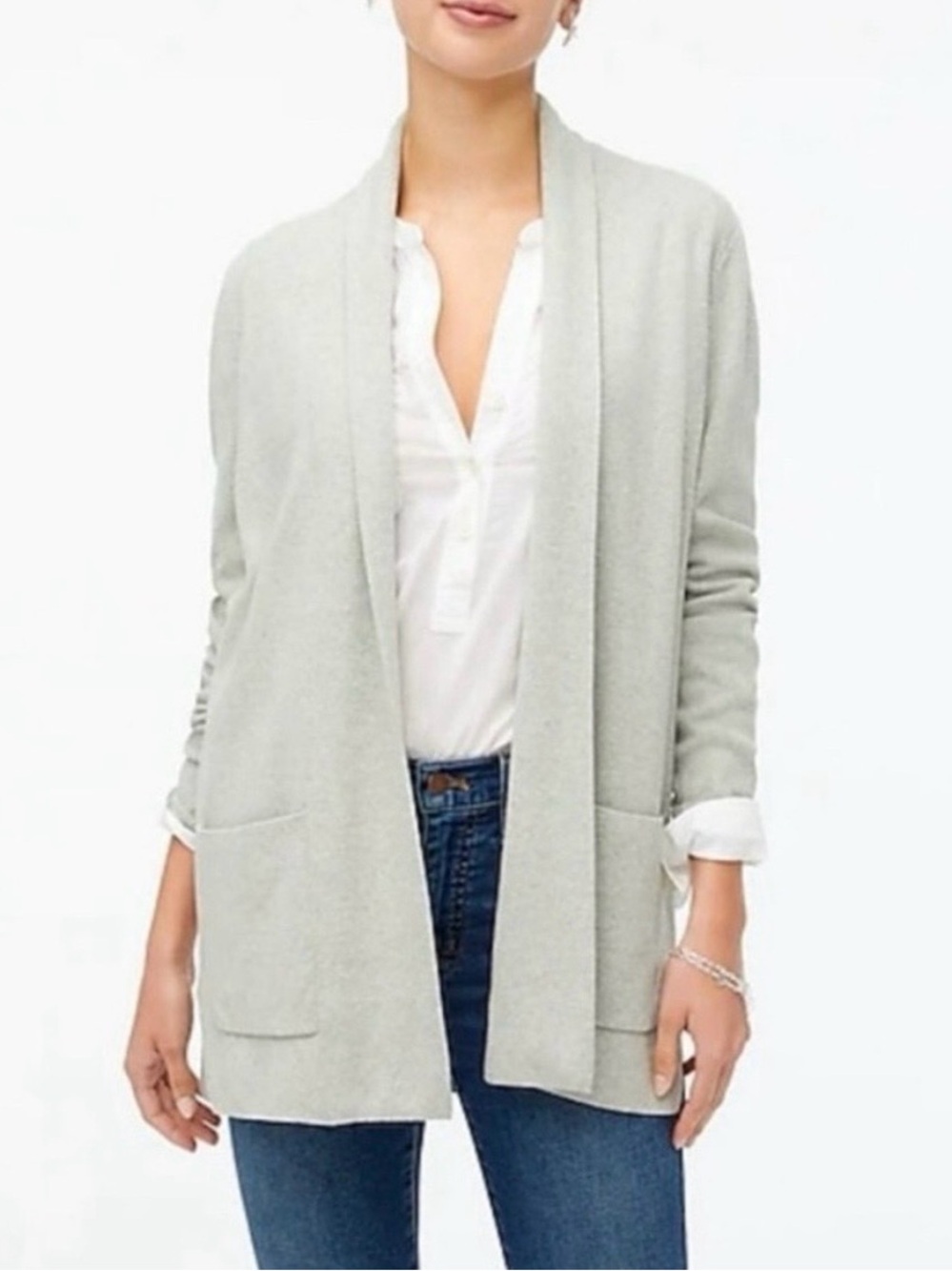 J. Crew Women's Gray
Open Front Cardigan
